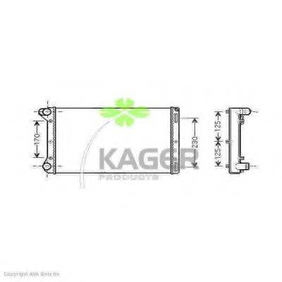 KAGER 312930 Радіатор, охолодження двигуна