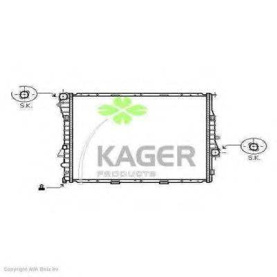 KAGER 313587 Радіатор, охолодження двигуна