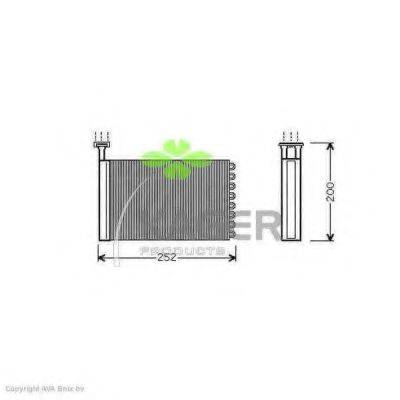 KAGER 320037 Теплообмінник, опалення салону