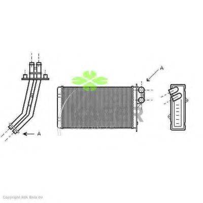 KAGER 320109 Теплообмінник, опалення салону