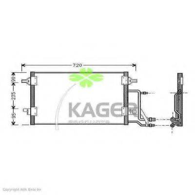 KAGER 945011 Конденсатор, кондиціонер