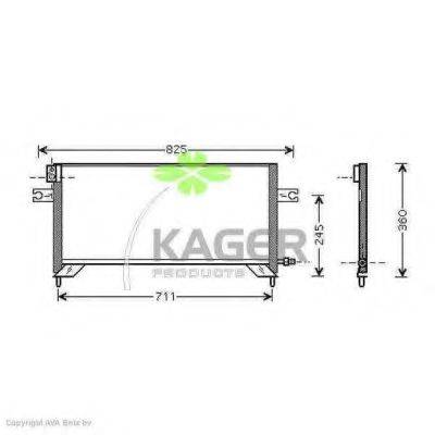 KAGER 945090 Конденсатор, кондиціонер