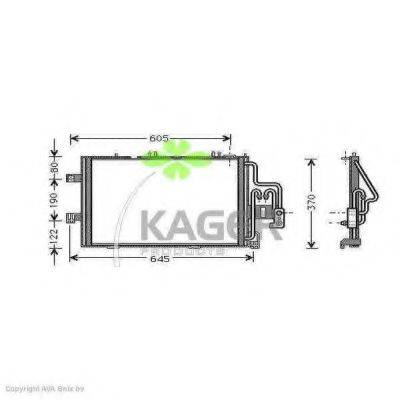 KAGER 945265 Конденсатор, кондиціонер