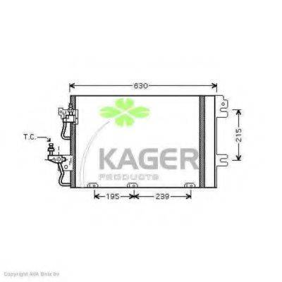 KAGER 945272 Конденсатор, кондиціонер