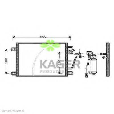 KAGER 945313 Конденсатор, кондиціонер