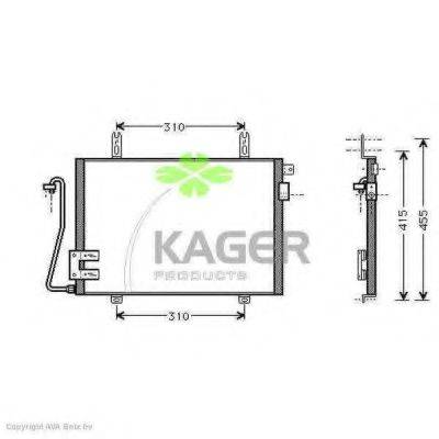 KAGER 945315 Конденсатор, кондиціонер