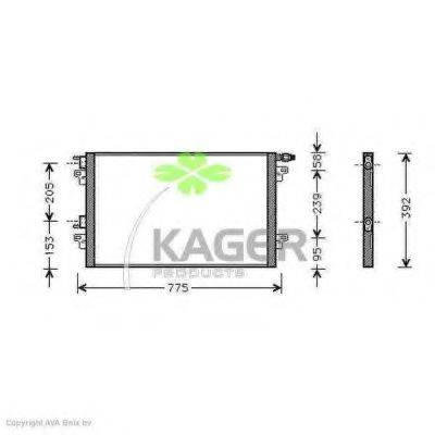 KAGER 945325 Конденсатор, кондиціонер