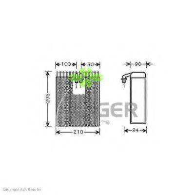 KAGER 945659 Випарник, кондиціонер