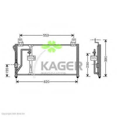 KAGER 945919 Конденсатор, кондиціонер