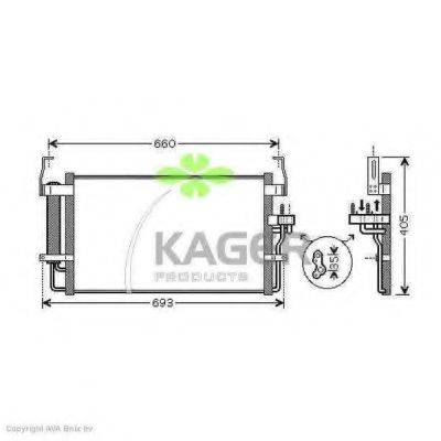 KAGER 945960 Конденсатор, кондиціонер