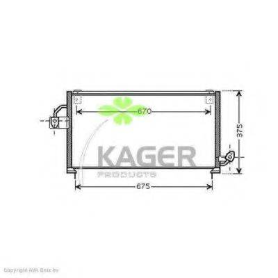 KAGER 945994 Конденсатор, кондиціонер