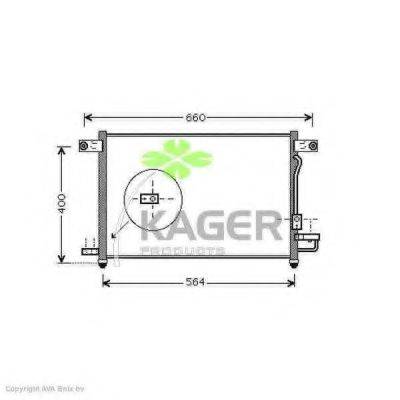 KAGER 946051 Конденсатор, кондиціонер