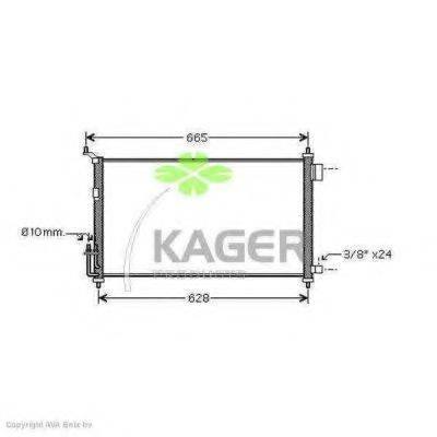 KAGER 946128 Конденсатор, кондиціонер