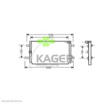 KAGER 946311 Конденсатор, кондиціонер