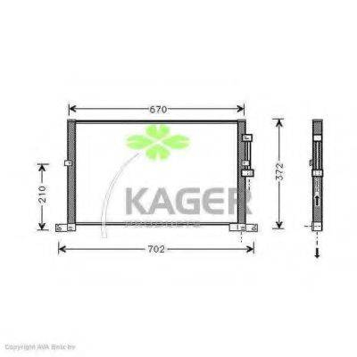 KAGER 946400 Конденсатор, кондиціонер