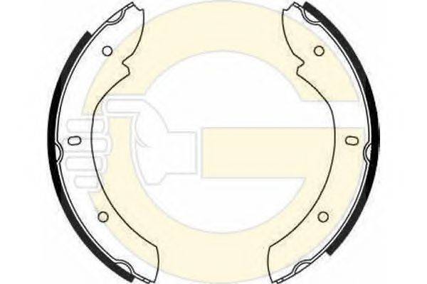 GIRLING 5162366 Комплект гальмівних колодок, стоянкова гальмівна система