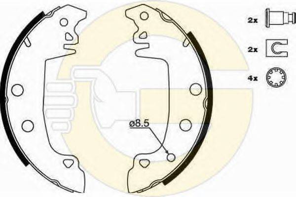 GIRLING 5183173 Комплект гальмівних колодок