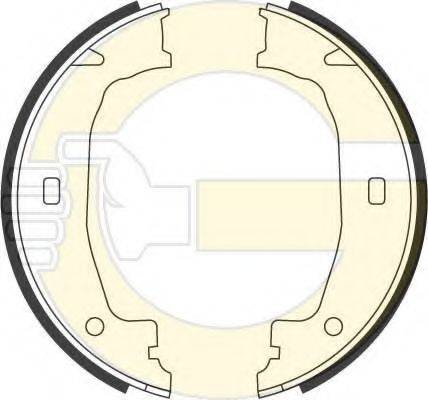 GIRLING 5184322 Комплект гальмівних колодок, стоянкова гальмівна система