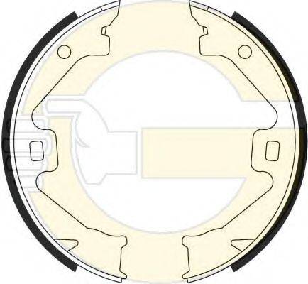 GIRLING 5184699 Комплект гальмівних колодок, стоянкова гальмівна система