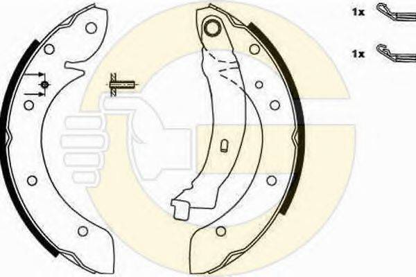 GIRLING 5186201 Комплект гальмівних колодок