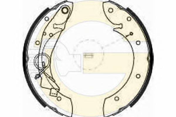 GIRLING 5186351 Комплект гальмівних колодок