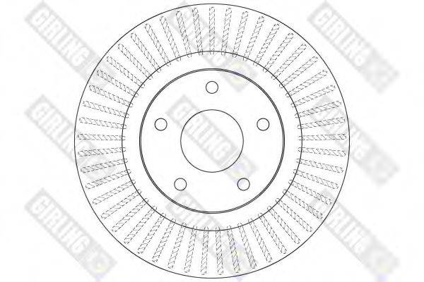 GIRLING 6065331 гальмівний диск