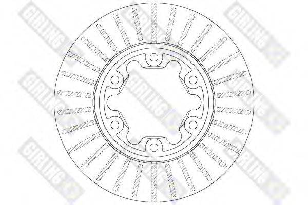 GIRLING 6066301 гальмівний диск