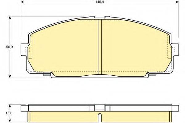 GIRLING 6107709 Комплект гальмівних колодок, дискове гальмо