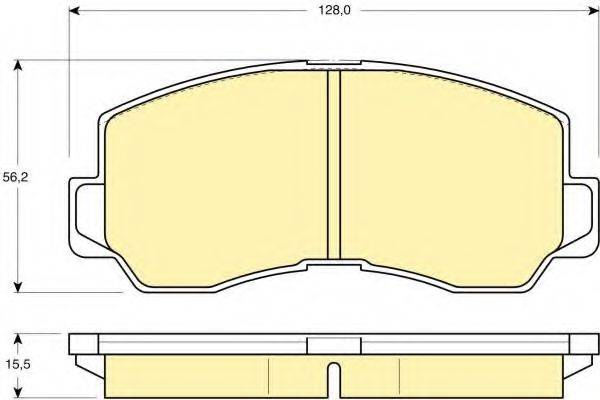 GIRLING 6107859 Комплект гальмівних колодок, дискове гальмо