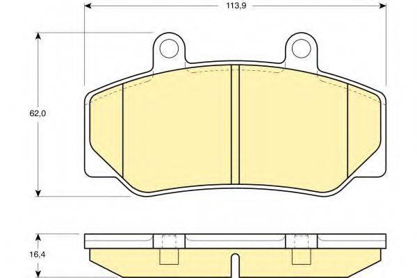 GIRLING 6109703 Комплект гальмівних колодок, дискове гальмо