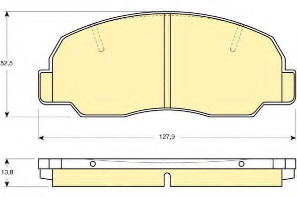 GIRLING 6109809 Комплект гальмівних колодок, дискове гальмо