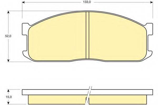 GIRLING 6109839 Комплект гальмівних колодок, дискове гальмо