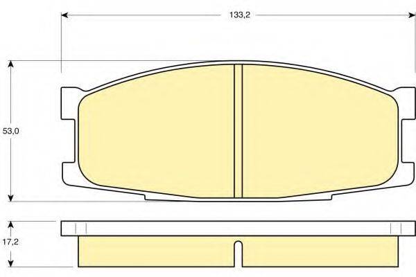 GIRLING 6110229 Комплект гальмівних колодок, дискове гальмо