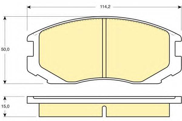 GIRLING 6130469 Комплект гальмівних колодок, дискове гальмо