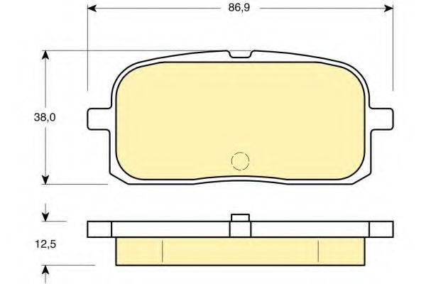 GIRLING 6132259 Комплект гальмівних колодок, дискове гальмо