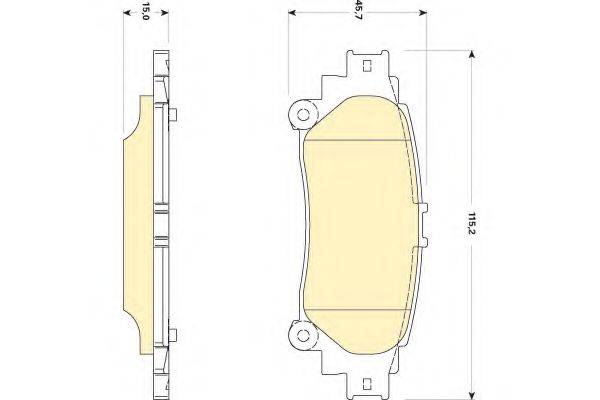 GIRLING 6134979 Комплект гальмівних колодок, дискове гальмо