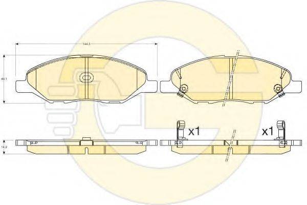 GIRLING 6135776 Комплект гальмівних колодок, дискове гальмо