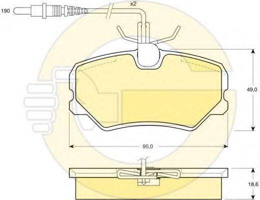 GIRLING 6410441 Комплект гальм, дисковий гальмівний механізм