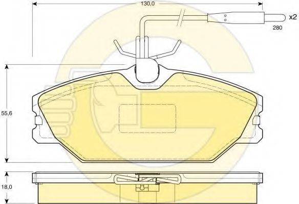 GIRLING 6410491 Комплект гальм, дисковий гальмівний механізм