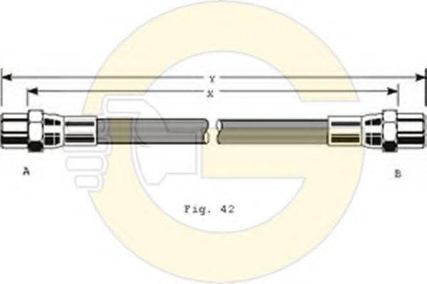 GIRLING 9001246 Гальмівний шланг