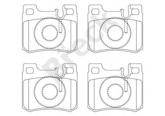 BRECK 213010070420 Комплект гальмівних колодок, дискове гальмо