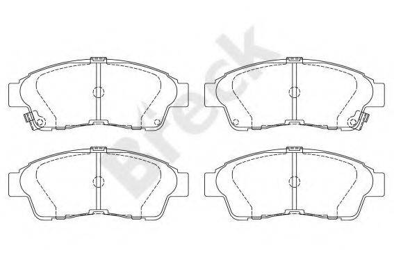 BRECK 216010070110 Комплект гальмівних колодок, дискове гальмо