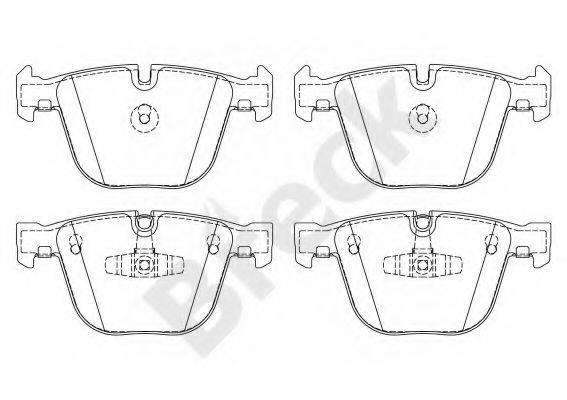 BRECK 237310070210 Комплект гальмівних колодок, дискове гальмо