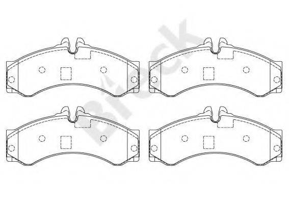 BRECK 291530070300 Комплект гальмівних колодок, дискове гальмо