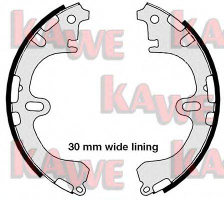 KAWE 08800 Комплект гальмівних колодок