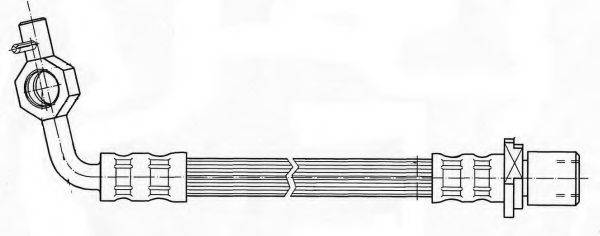 KAWE 511688 Гальмівний шланг