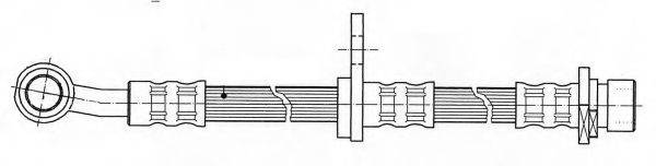 KAWE 511908 Гальмівний шланг