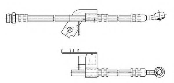 KAWE 512629 Гальмівний шланг