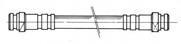 KAWE 510668 Гальмівний шланг