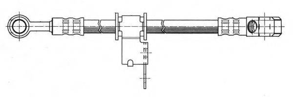 KAWE 511056 Гальмівний шланг